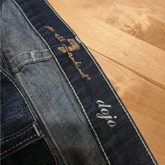 7 For All Mankind dojo Dark Blue Boot Cut Jeans - Picture 2 of 3